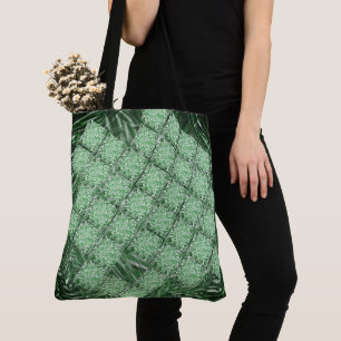 Tote Bag Faux éléments céramiques, simulés d'herbe et de pa