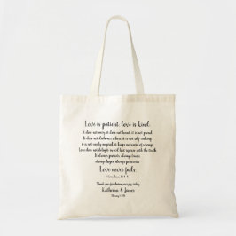 Tote Bag Faveur/Merci de mariage ; Corinthiens,
