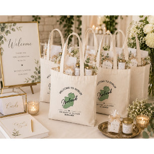 Tote Bag Faveurs de mariage de destination à Dublin en Irla