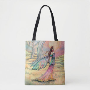 Tote Bag Fée du crépuscule étoilé Fantaisie artistique par