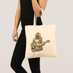 Tote Bag Feel the Blues - Conception de guitare artistique