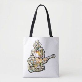 Tote Bag Feel the Blues - Conception de guitare artistique