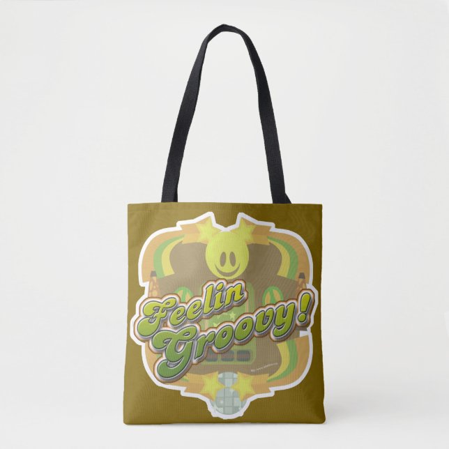 Tote Bag Feelin Super seventies Style Disco Art Amusant (Devant)