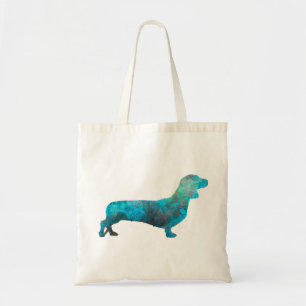 Tote Bag Female Dachshund in watercolor