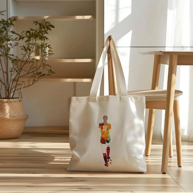 Tote Bag Female Soccer Player  (Créateur téléchargé)