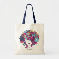 Femme Aux Cheveux Fleurs Plutôt Personnalisée