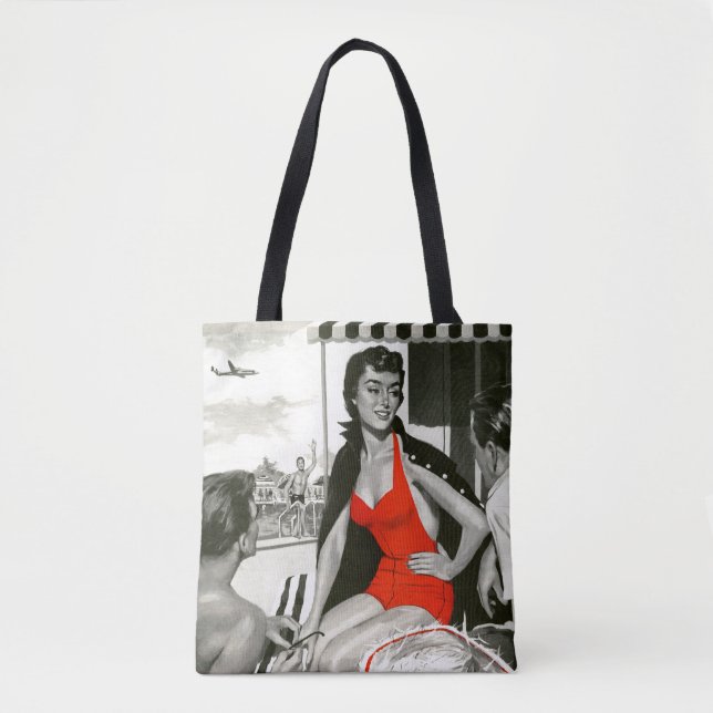 Tote Bag Femme chaude rouge (Devant)