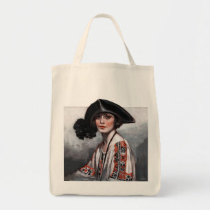 Tote Bag Femme dans le chemisier brodé
