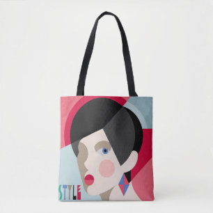 Tote Bag Femme design branchée. Style moderniste femme h