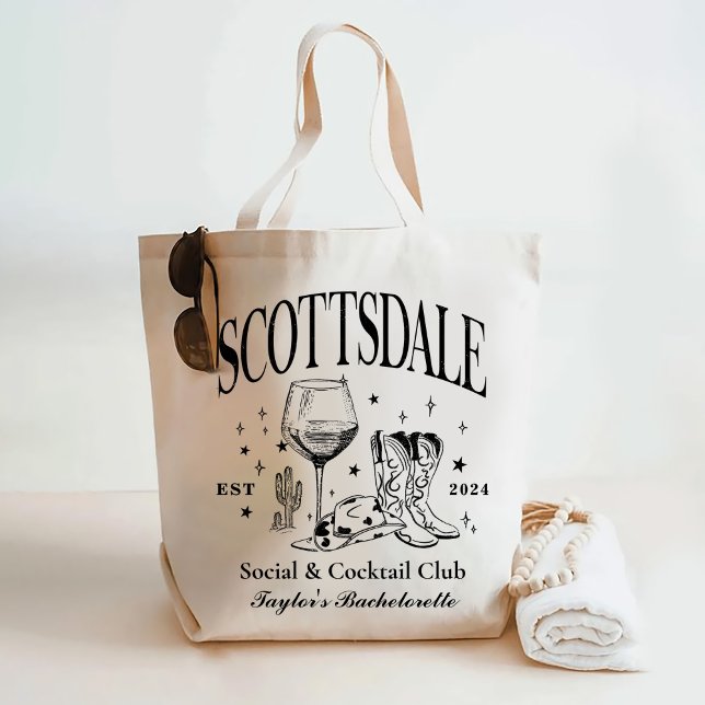 Tote Bag Femme d'honneur de la fête de célibataire Scottsda (Créateur téléchargé)