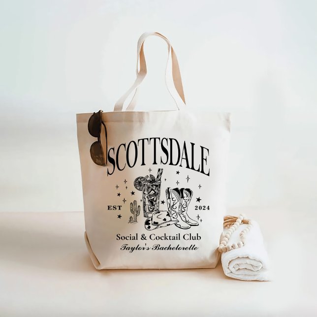 Tote Bag Femme d'honneur de la fête de célibataire Scottsda (Créateur téléchargé)