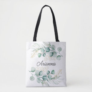 Tote Bag Femme d'honneur Feuille de l'Eucalyptus