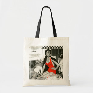 Tote Bag Femme d'un rouge ardent