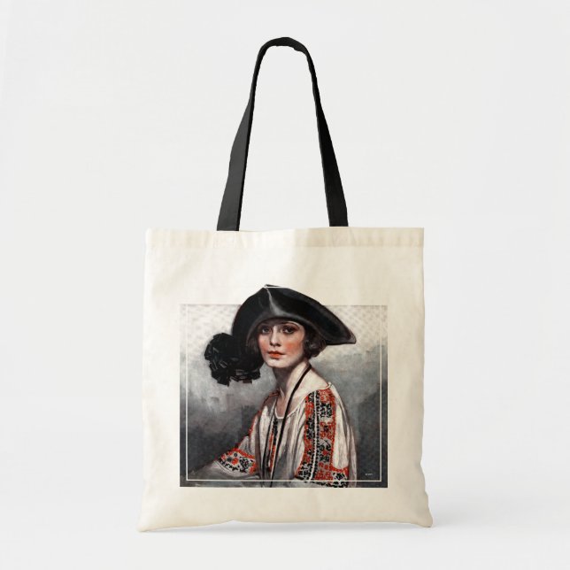 Tote Bag Femme en blouse brodée (Devant)