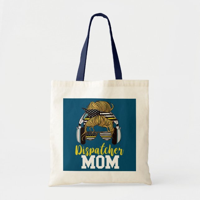 Tote Bag Femme Expéditeur Maman Mince Ligne Jaune Mère Sur (Devant)