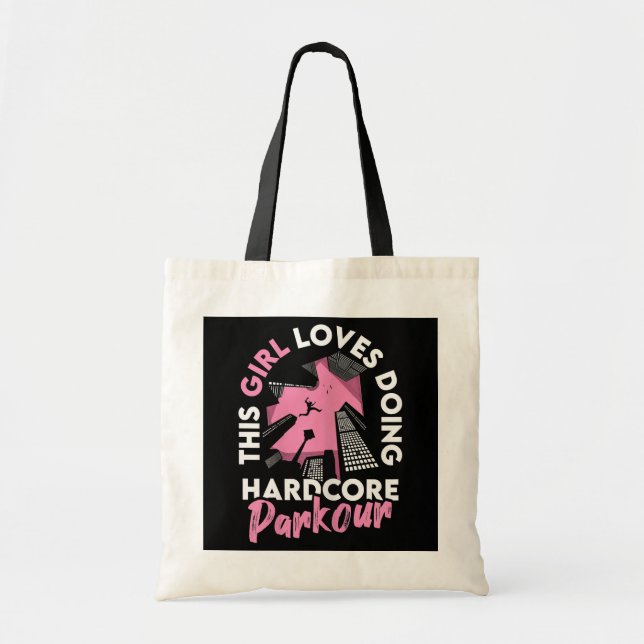 Tote Bag Femme Freerunning - Cette Fille Aime Faire (Devant)