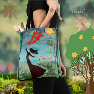 Tote Bag Femme lunatique relâchant les coeurs