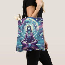 Femme Méditant Spirituel Serene Art