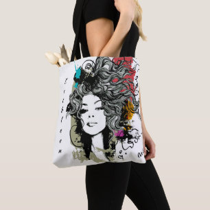 Tote Bag Femme moderne forte stylo forte personnalisation a