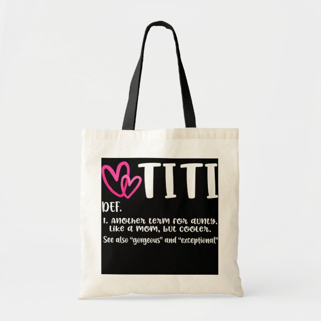 Tote Bag femme titi définition titi dictionnaire meilleur t (Devant)