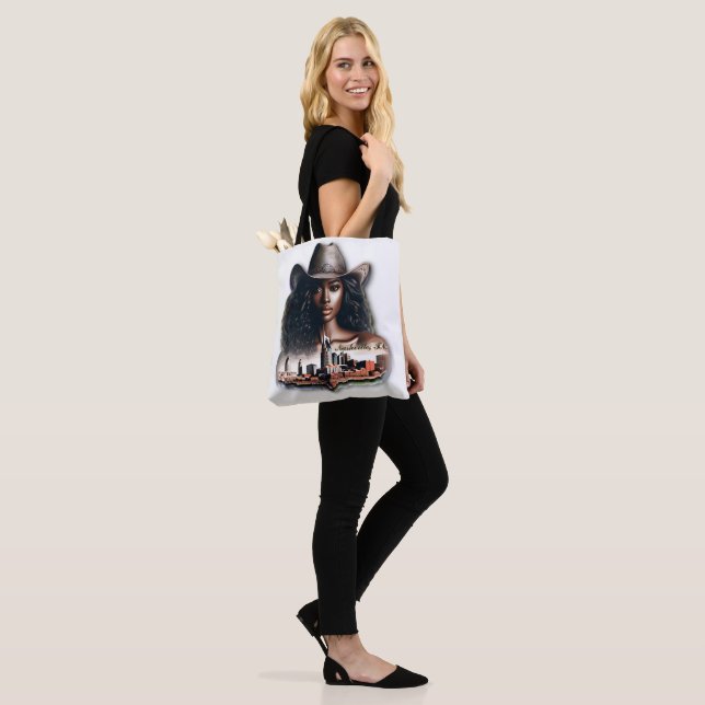 Tote Bag Femmes de couleur et musique de Nashville (Sur le modèle)