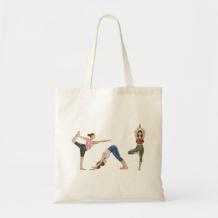Tote Bag Femmes de yoga Poses Étirement Exercice Femmes
