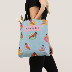 Tote Bag Femmes d'été personnalisées se relaxer sur les cha