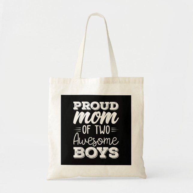 Tote Bag Femmes Deux mères de 2 garçons Fête des mères 65 (Devant)