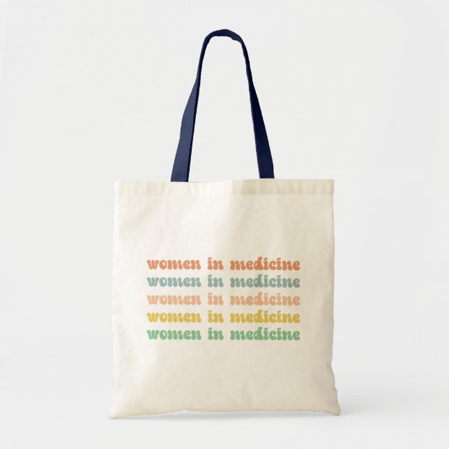 Tote Bag Femmes en médecine Rétro future infirmière (Devant)