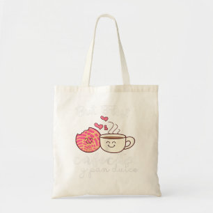 Tote Bag Femmes Latina Mom Cute Spanish Coffee et Conchas