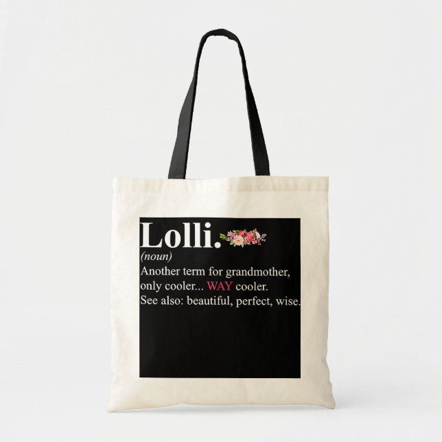 Tote Bag FEMMES Lolli Définition Grandma Floral (Devant)