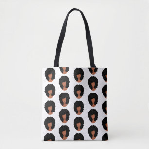 Tote Bag Femmes noires, cheveux naturels