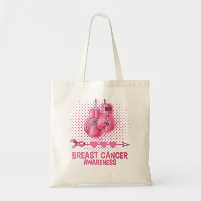 Tote Bag Femmes Sensibilisation au cancer du sein Gants en  (Devant)