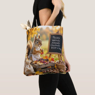 Tote Bag Ferme d'automne avec écureuil