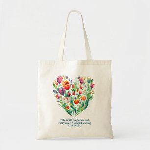 Tote Bag Ferme rustique Wreath tissé main Pays Charme