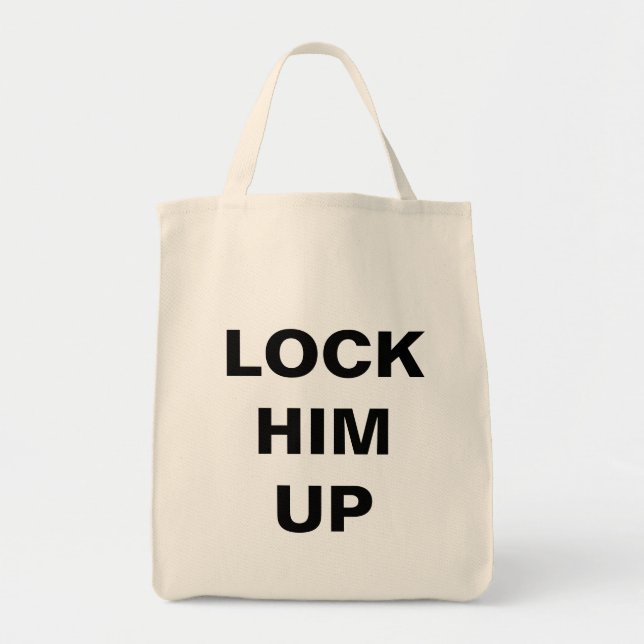 Tote Bag FERMEZ- À CLEFLE VERS LE HAUT de fourre-tout (Devant)