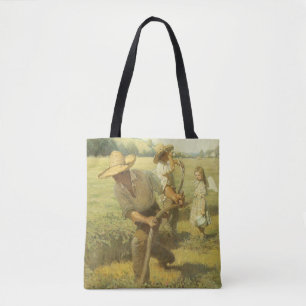 Tote Bag Fermiers Vintage, Retour à la ferme par NC Wyeth
