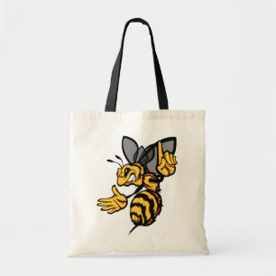 Tote Bag Féroce Mascotte Frelon Jaune Enragé