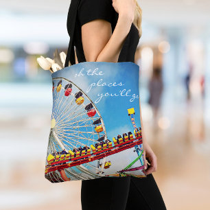 Tote Bag Ferris roue rouleau dessous de verre photo places