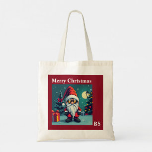 Tote Bag Festin de Noël cosy gnome en déguisement