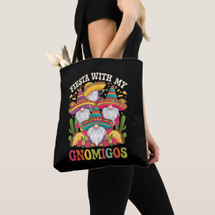 Tote Bag Fête avec mes Gnomigos Gnome Cinco De Mayo