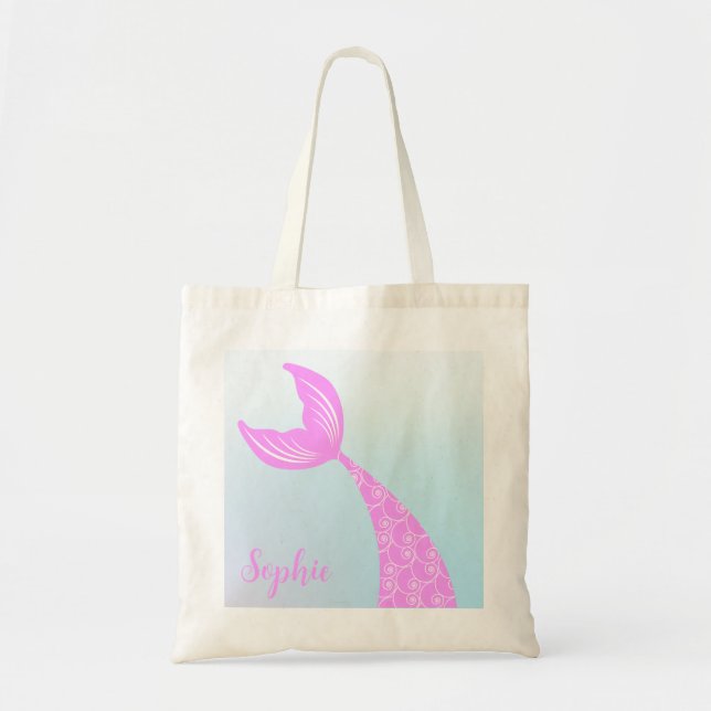 Tote Bag Fête d'anniversaire de la Sirène et de ses amis (Devant)