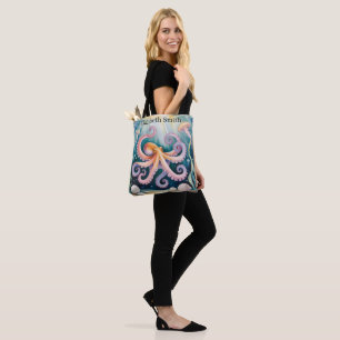 Tote Bag Fête d'anniversaire pour enfants Pieuvre à l'aquar