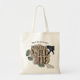 Tote Bag Fête d'anniversaire safari aquarelle animal sauvag