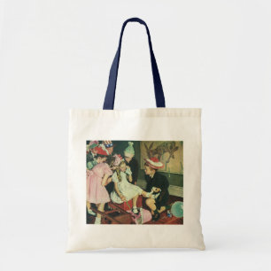 Tote Bag Fête d'anniversaire vintage, Épingler la queue sur