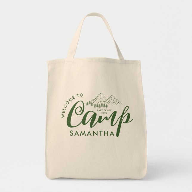 Tote Bag Fête de Bachelorette de Camping Personnalisé Moder (Devant)