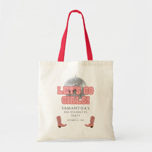 Tote Bag Fête de Fiançailles Disco Cowgirl Allons-y