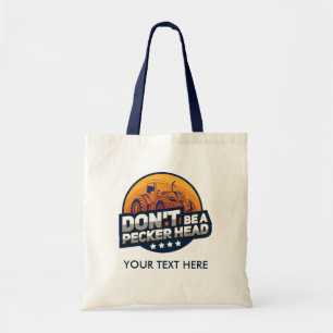 Tote Bag Fête de Fille Gag Pecker Tête de Poulet