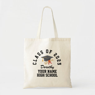 Tote Bag Fête de fin d'études secondaires personnalisée
