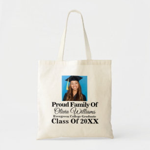 Tote Bag Fête de graduation photo moderne et élégant